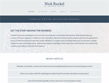 Tablet Screenshot of nickrockel.com